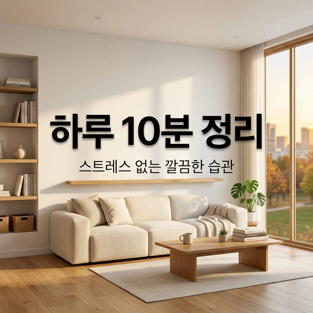하루 10분 집 정리 루틴: 퇴근 후 깔끔한 우리 집을 만드는 생활 꿀팁