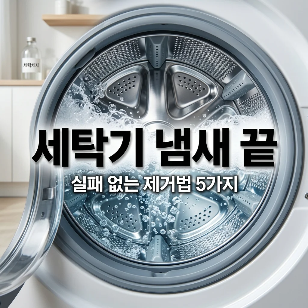 세탁기 냄새 제거 방법 5가지와 실패하는 이유 완벽 정리