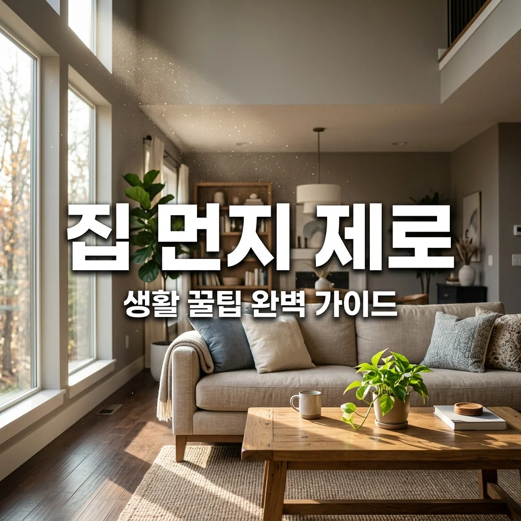 집 먼지 줄이는 방법 7가지 생활 꿀팁 총정리 (비염 예방)