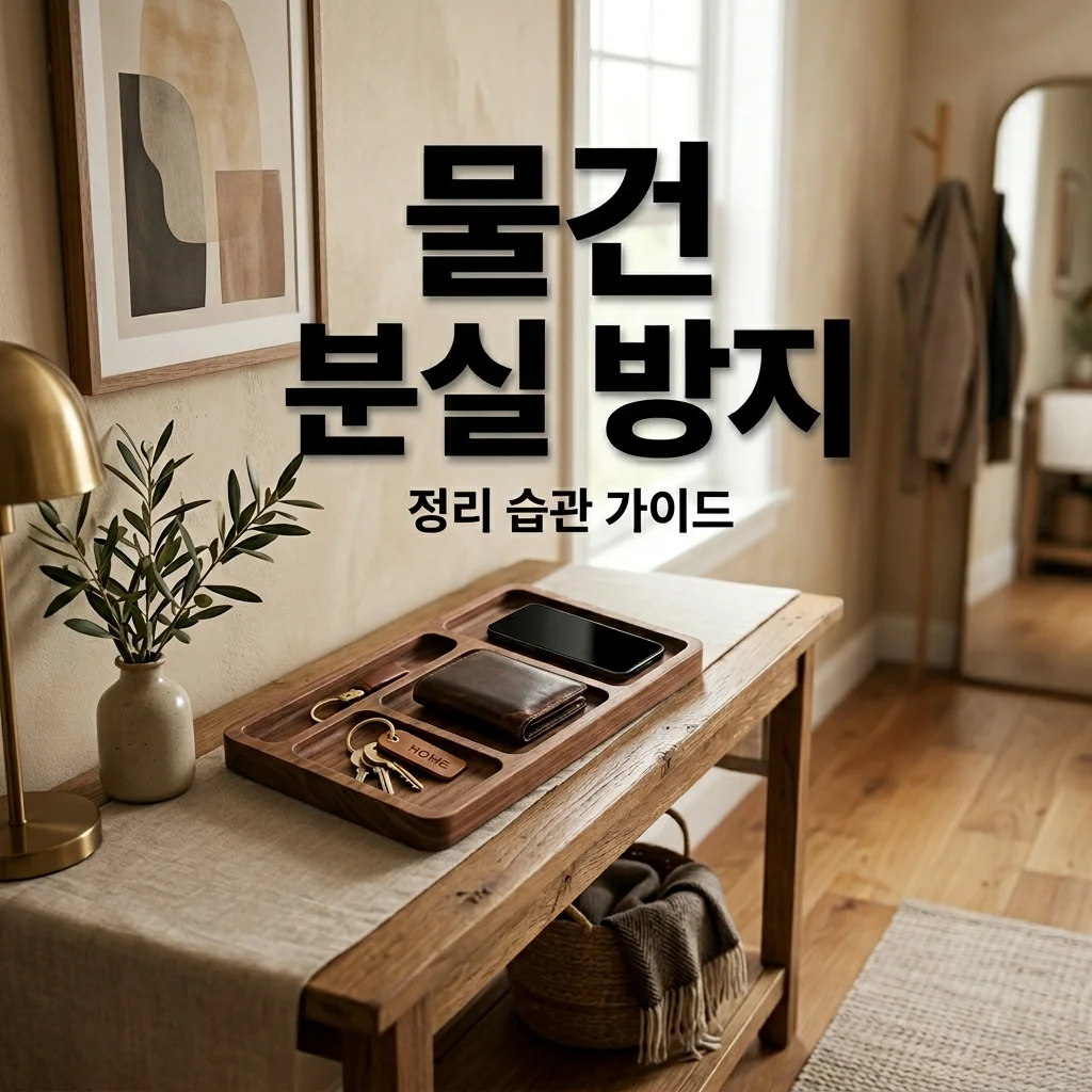 물건 안 잃어버리는 정리 습관, 분실 걱정 끝내는 5가지 방법