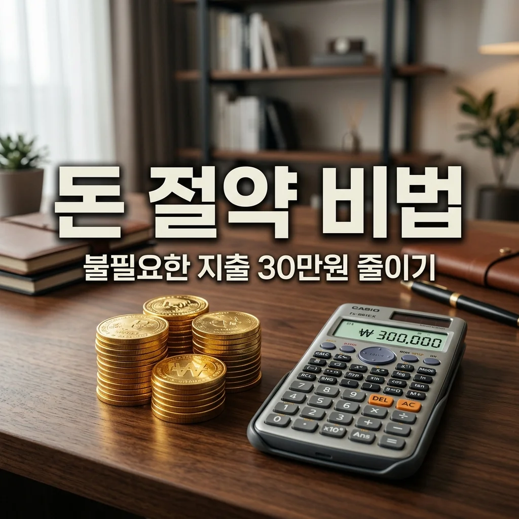 돈 절약 방법: 불필요한 소비 30만원 줄이는 현실적인 노하우
