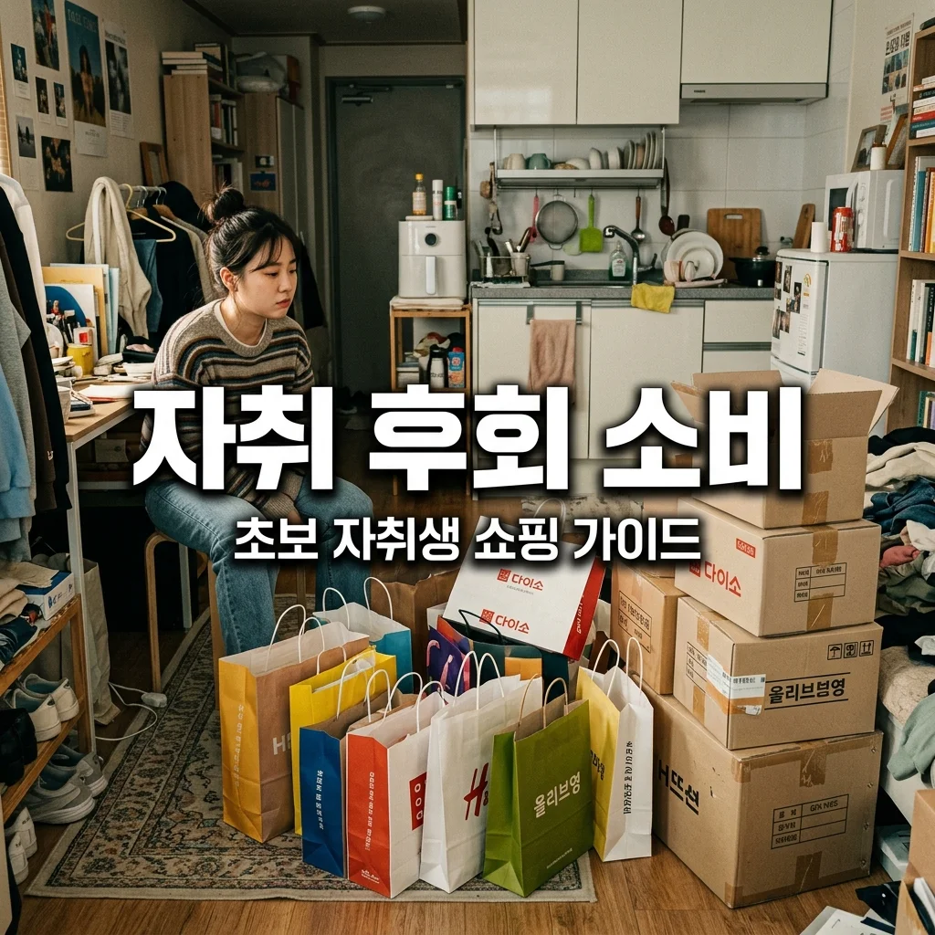 자취 후회 소비 TOP 5: 초보 자취생이 가장 돈 낭비하는 물건 리스트