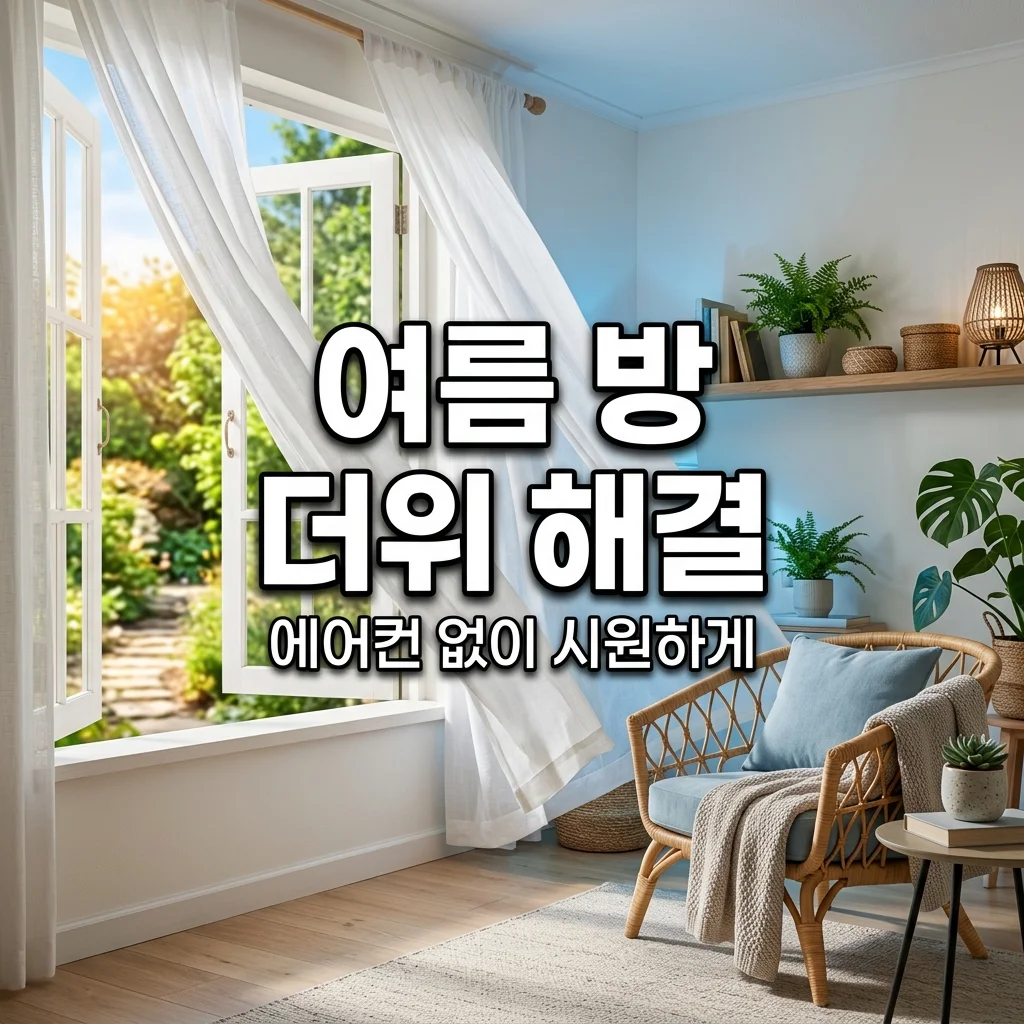 여름 방 더울 때 해결 방법 5가지! 에어컨 없이 시원하게 만드는 꿀팁