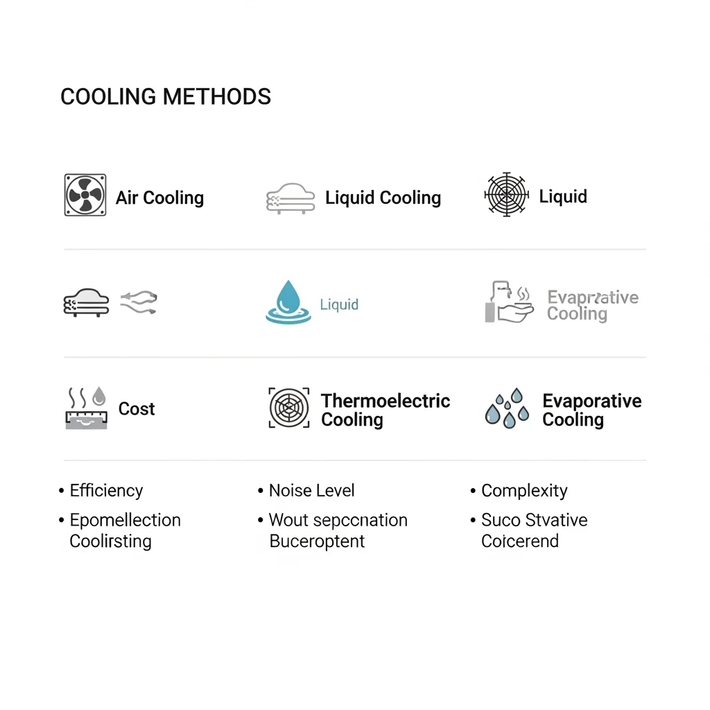 방법별 냉방 효과 및 장단점 비교