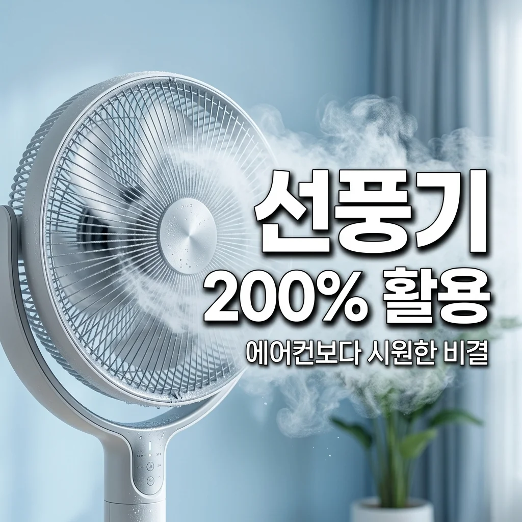 선풍기만으로 시원하게 버티는 방법 5가지! 에어컨 없이 폭염 이기는 꿀팁