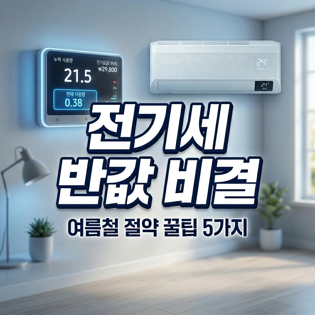 여름철 전기세 줄이는 방법 5가지! 에어컨 절약 꿀팁 총정리