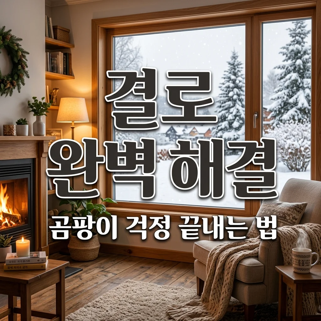 겨울철 결로 해결 방법 5가지! 창문 물방울과 곰팡이 완벽 차단 가이드
