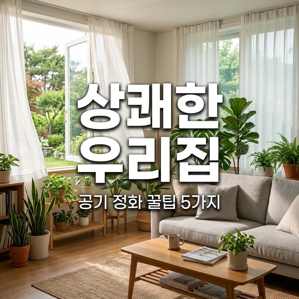 집안 공기 상쾌하게 유지하는 방법, 실패 없는 5가지 생활 꿀팁