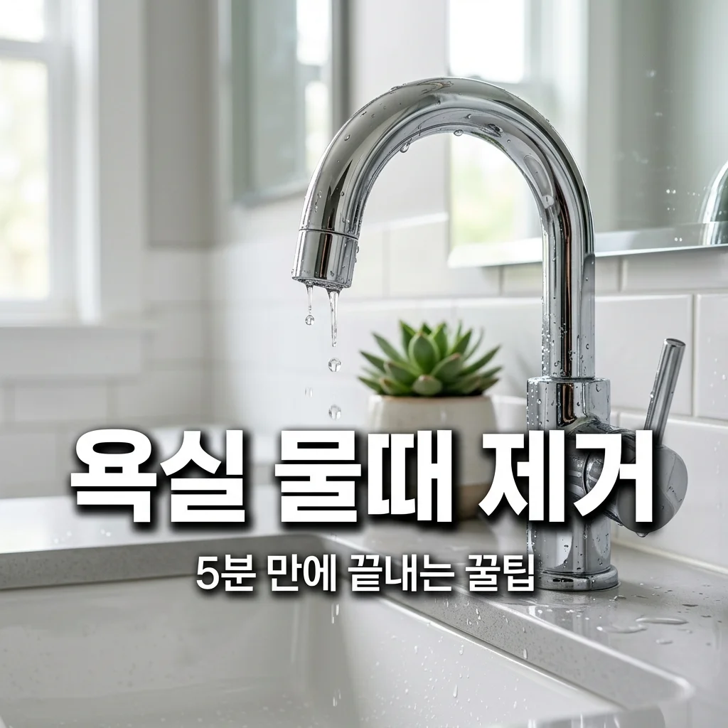 욕실 물때 제거 방법 5분 완성 | 반짝이는 화장실 생활 꿀팁