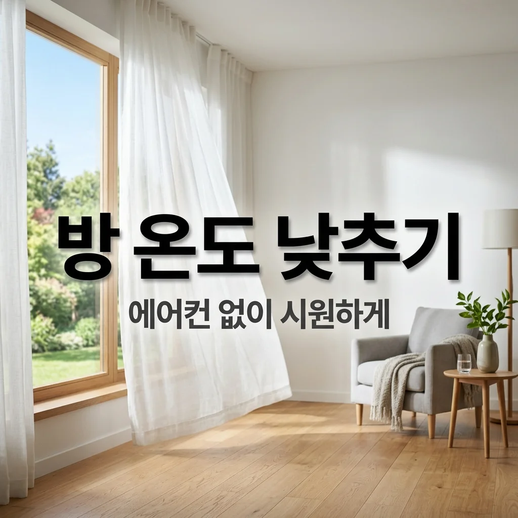 여름 방 온도 낮추는 법 7가지 | 에어컨 없이 시원하게 만드는 꿀팁