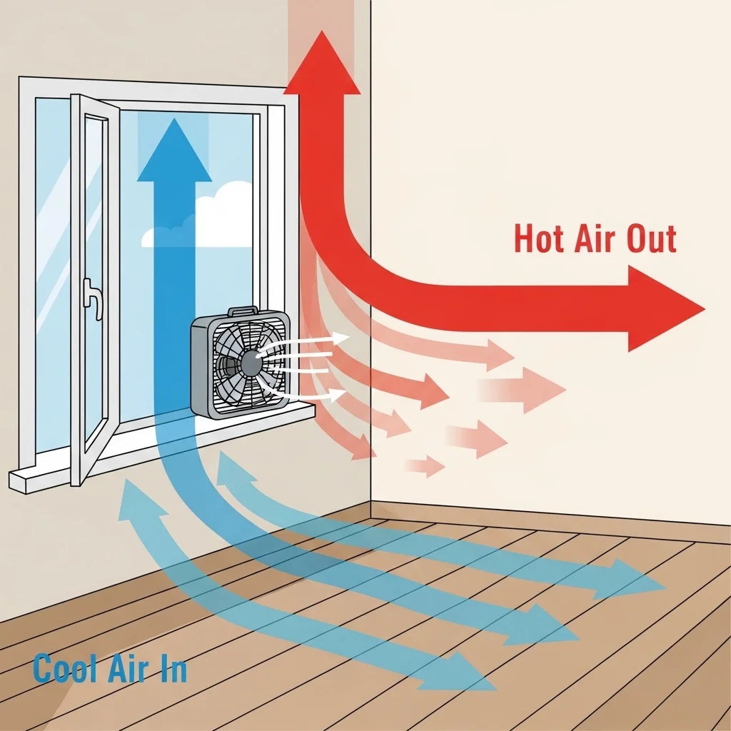 실내 온도를 즉각 낮추는 환기와 공기 순환 전략