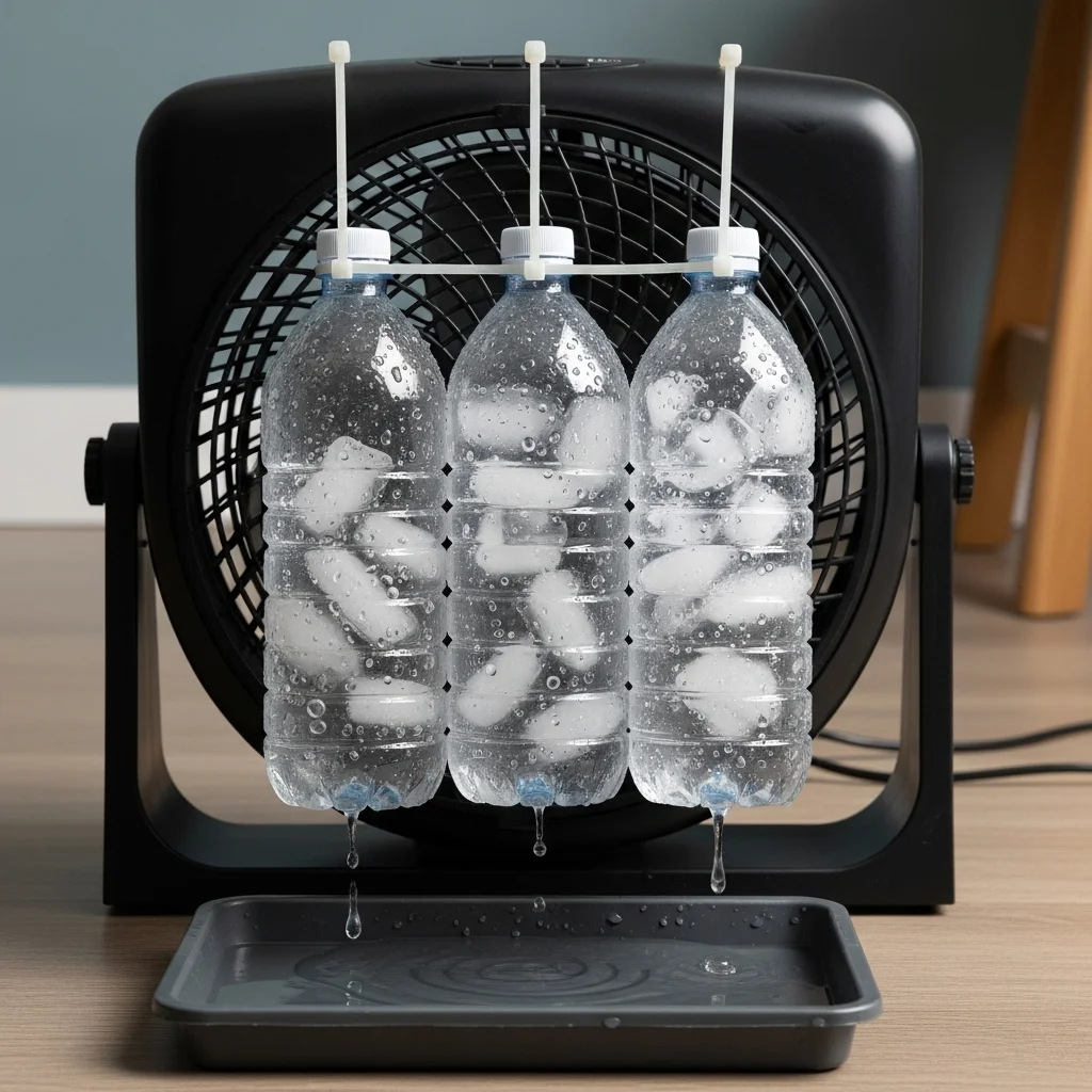얼음 생수병 하나로 만드는 천연 에어컨