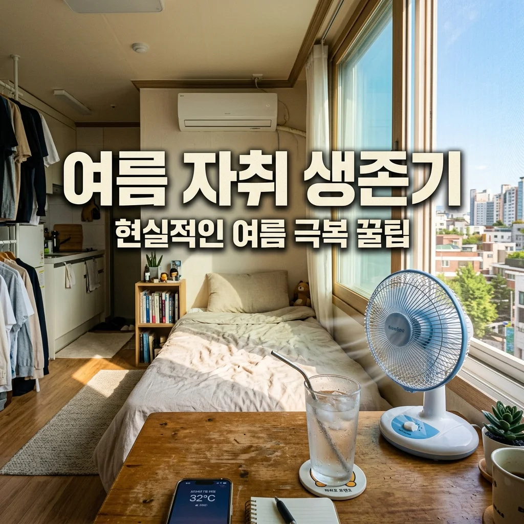 여름 자취 힘들었던 점 TOP 3와 쾌적하게 살아남는 현실 꿀팁