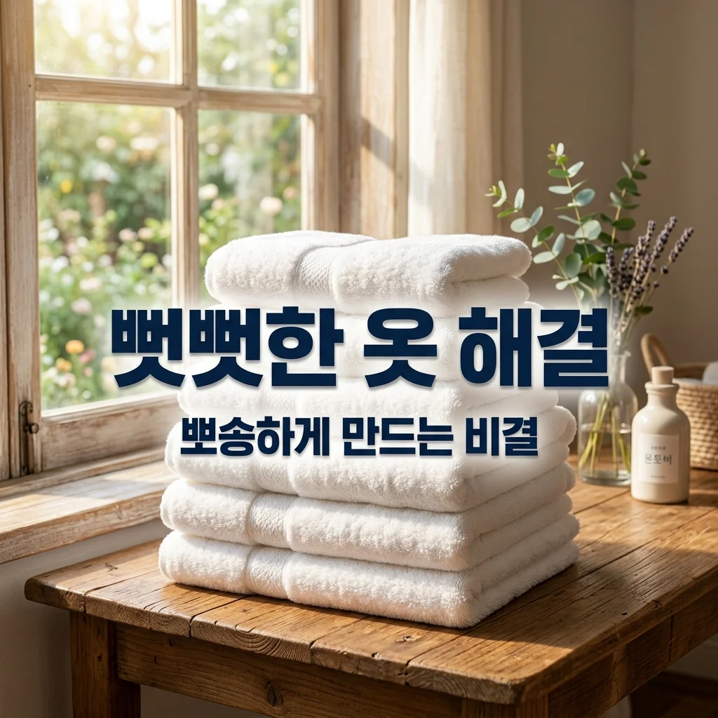 세탁 후 옷 뻣뻣함 해결 방법, 제가 직접 고쳐본 3가지 실전 꿀팁