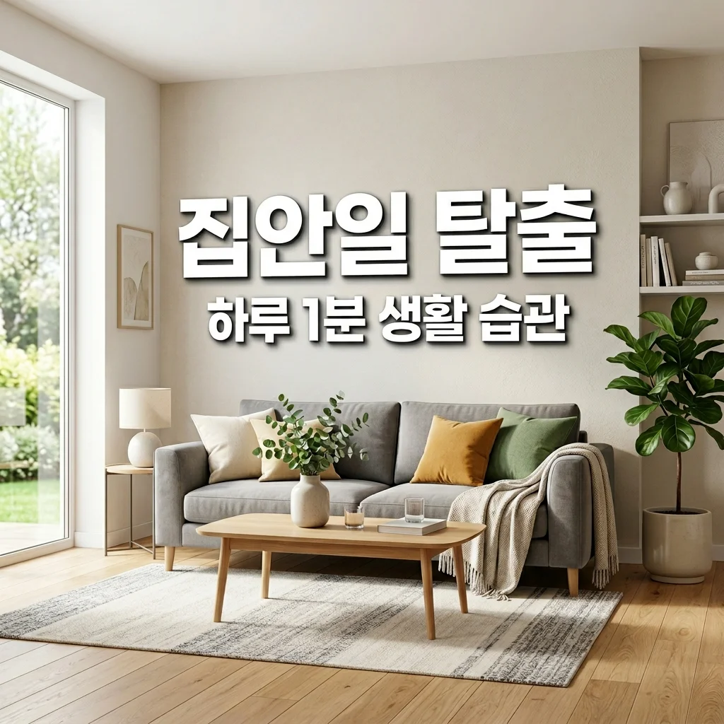 생활 꿀팁: 하루 1번 실천으로 집이 안 더러워지는 청소 습관