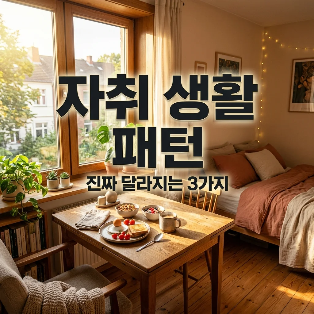 자취 이야기: 자취하면서 가장 많이 바뀐 생활 패턴 3가지와 적응 꿀팁