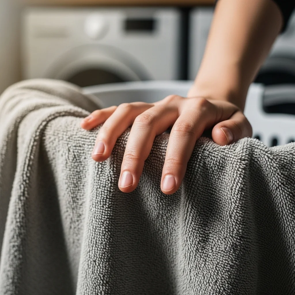 수건이 왜 이렇게 뻣뻣해졌을까요? 제 고민의 시작