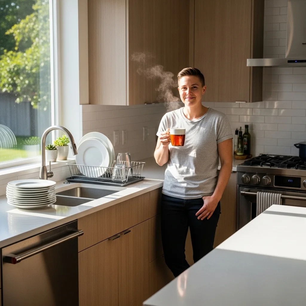 설거지 전후의 확실한 변화