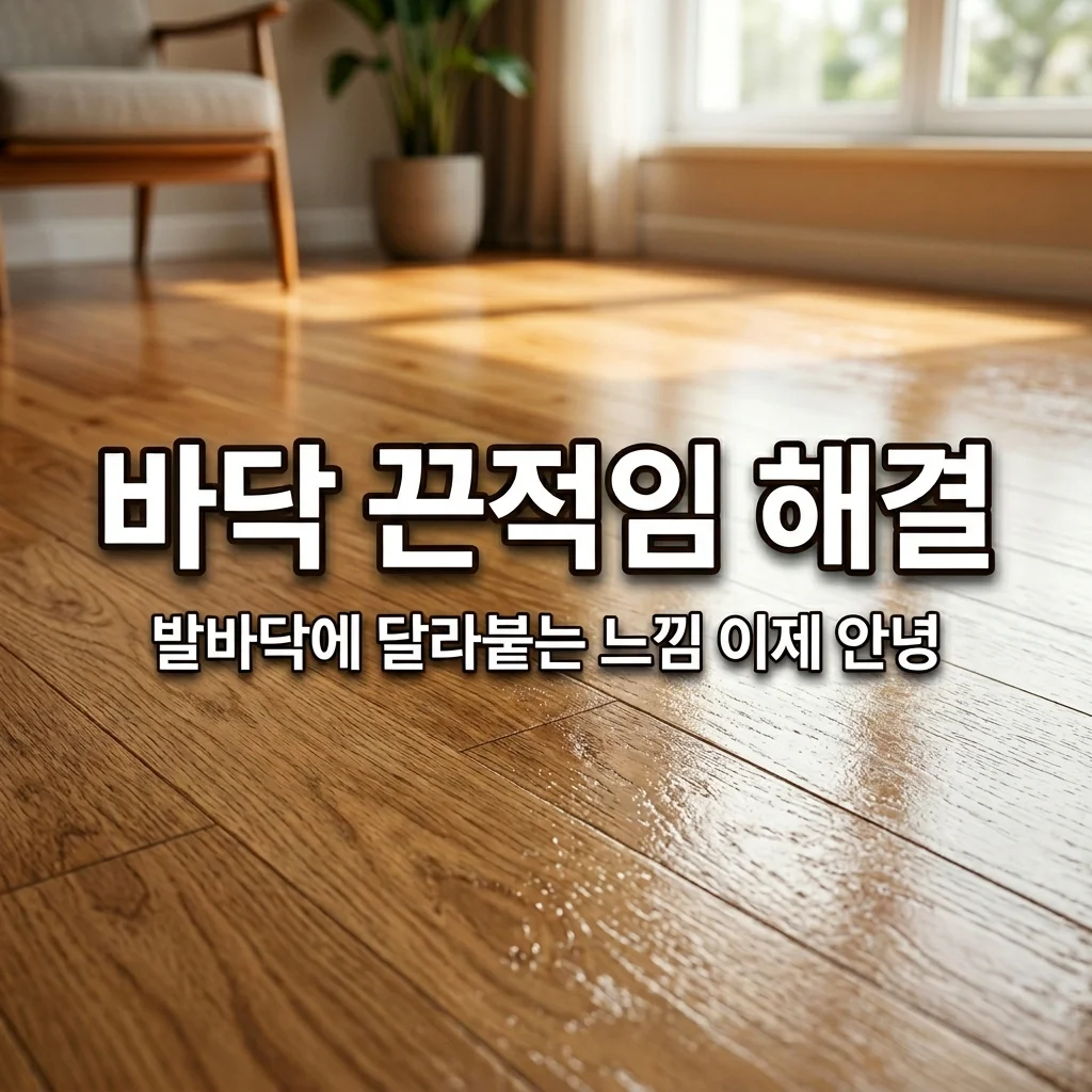 바닥 끈적거릴 때 해결한 방법, 닦아도 남는 끈적임 없애는 3가지 꿀팁