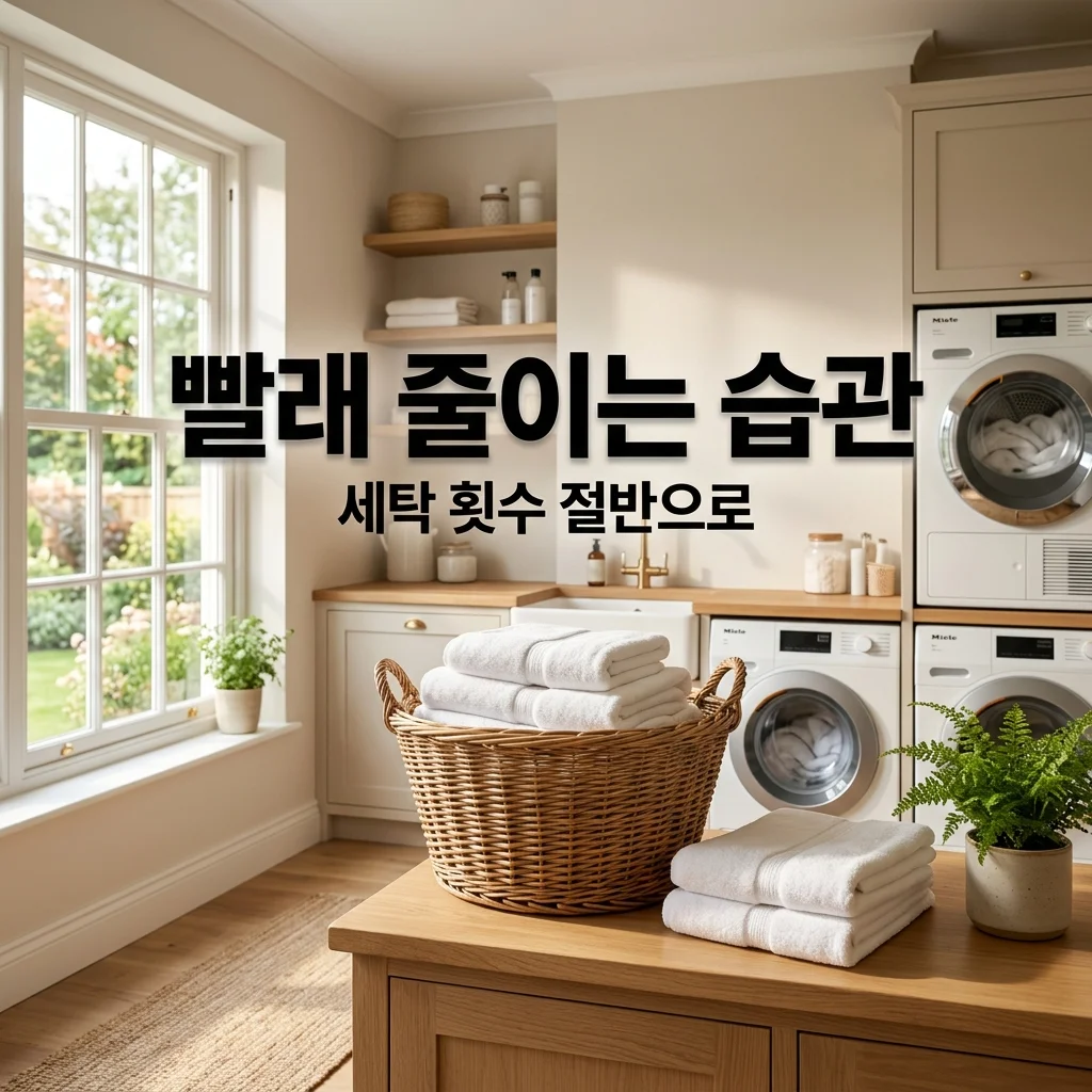 빨래 꿀팁, 세탁 횟수 절반으로 줄인 5가지 생활 습관 노하우