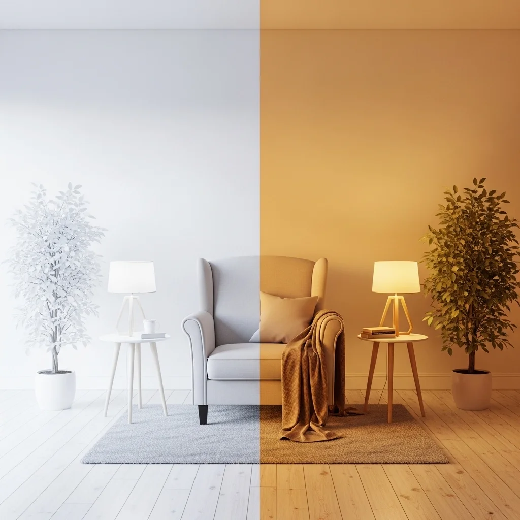 조명 선택의 한 끗 차이: 주광색 vs 전구색