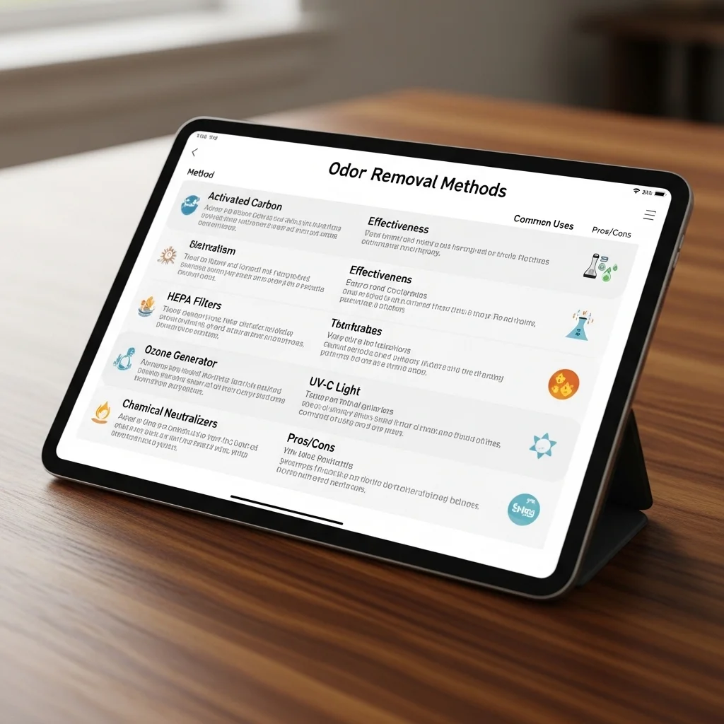 냄새 제거를 위해 시도했던 방법별 효과 비교