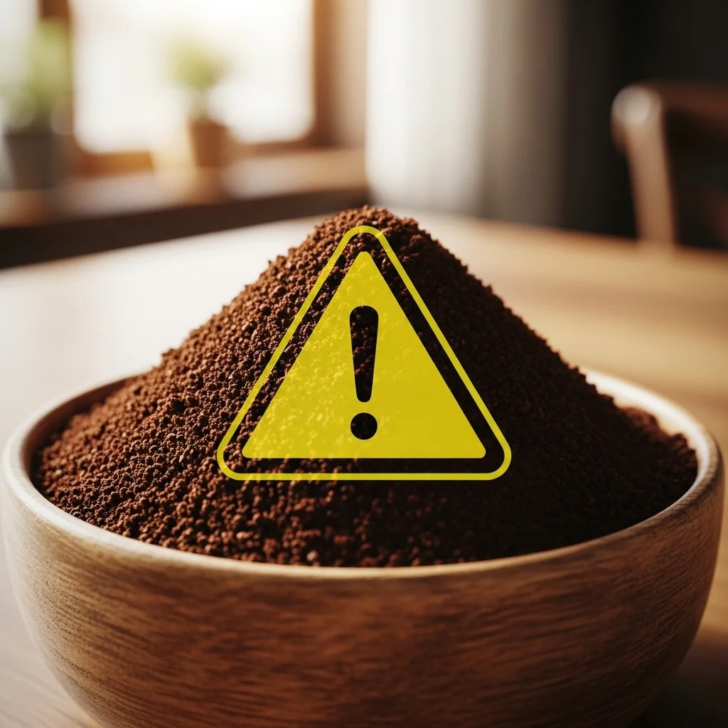 주의해야 할 점: 커피 찌꺼기의 배신?