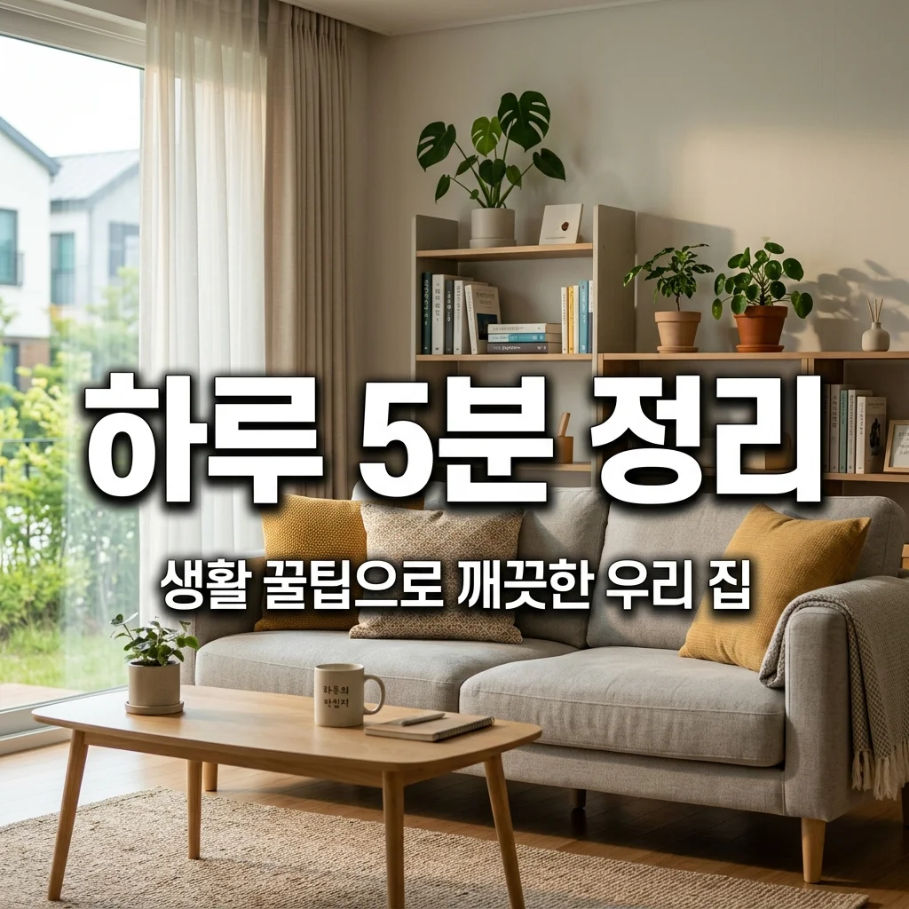 생활 꿀팁: 하루 5분으로 집을 깔끔하게 유지하는 실전 노하우