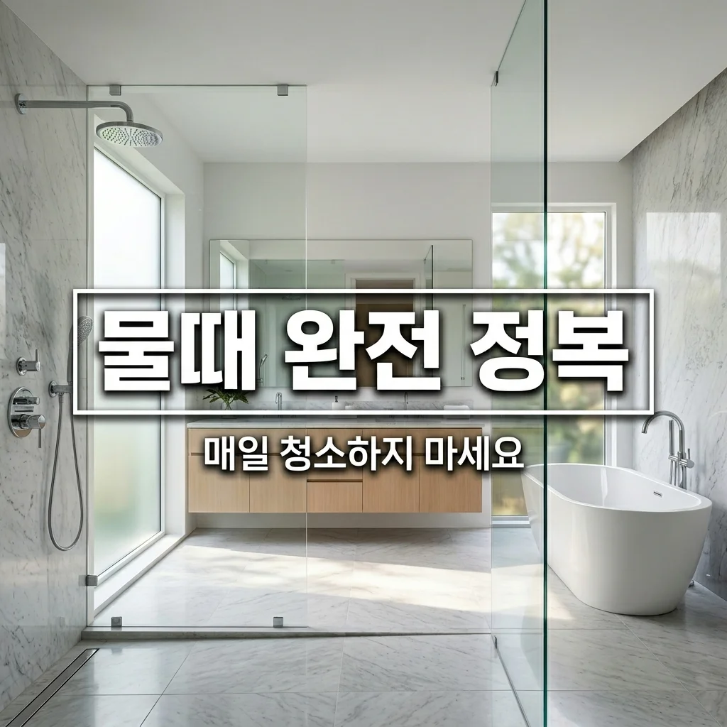 화장실 물때 제거 방법, 5분 습관으로 1년 내내 깨끗한 욕실 관리법