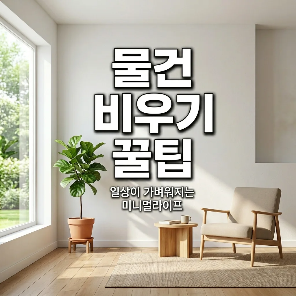 집안 물건 비우기 꿀팁, 미니멀라이프로 바뀐 내 삶의 5가지 변화