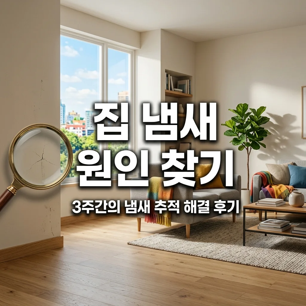 집에서 나는 미묘한 냄새 원인 찾기, 3주간의 추적과 해결 후기