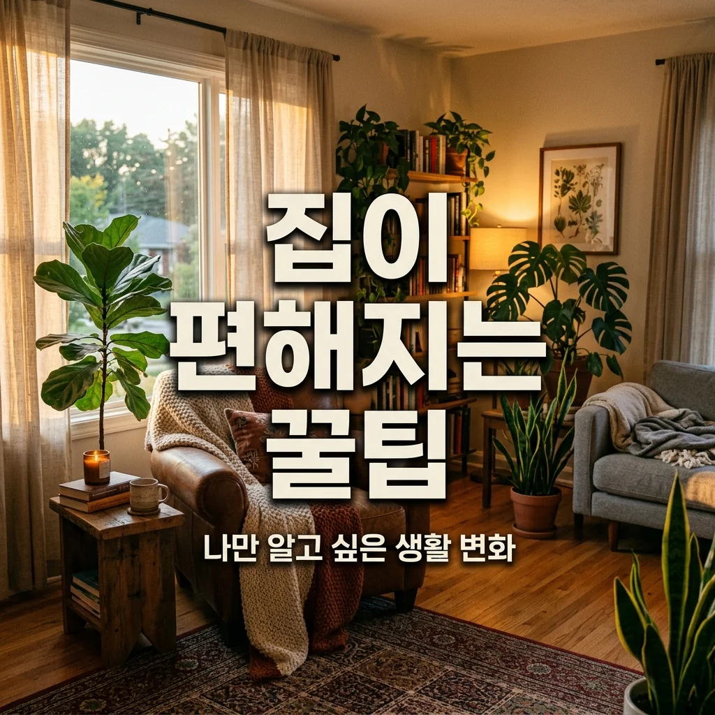 생활 꿀팁: 집을 더 편하게 만든 5가지 생활 변화 경험담