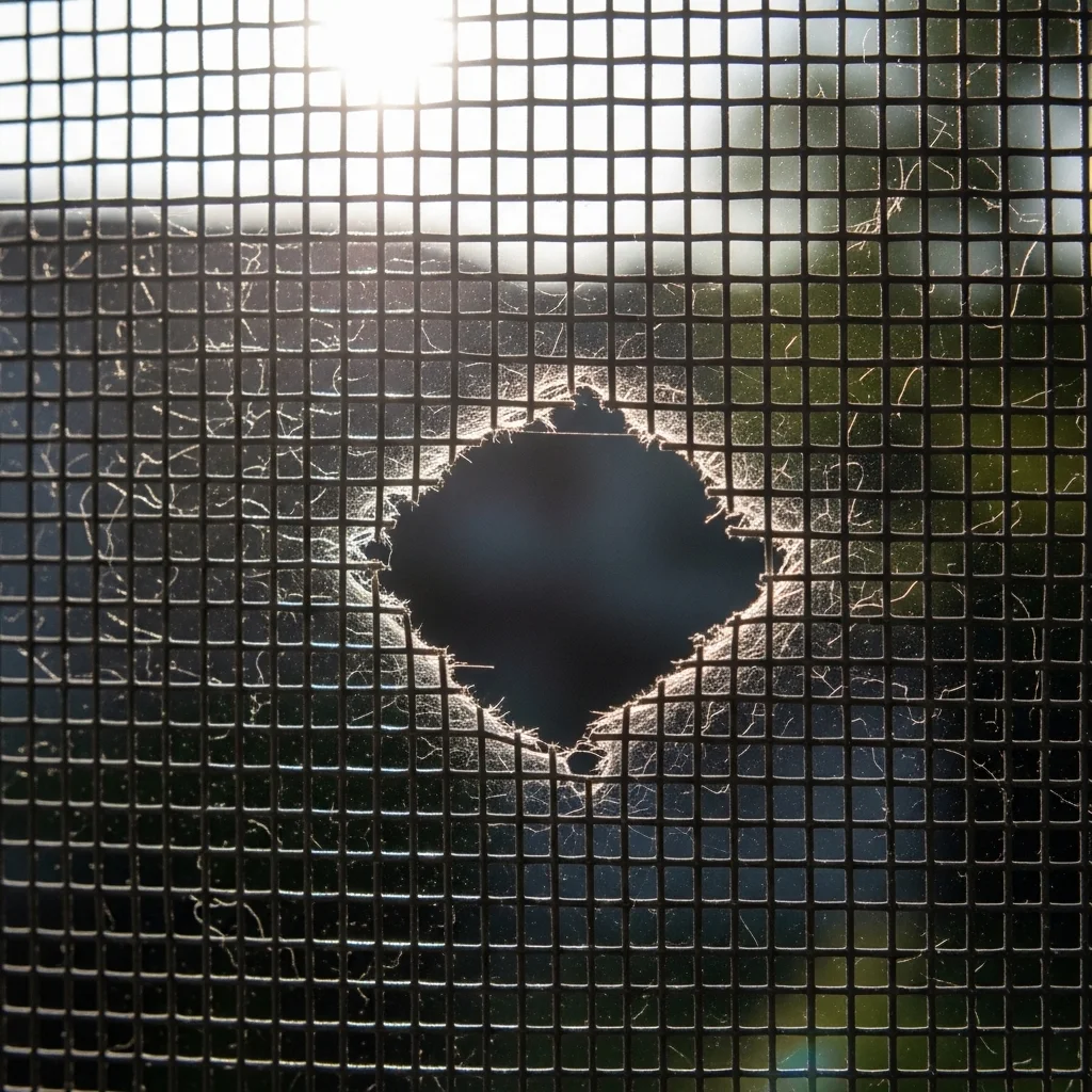 방충망 구멍, 그대로 두면 벌레들의 고속도로가 됩니다