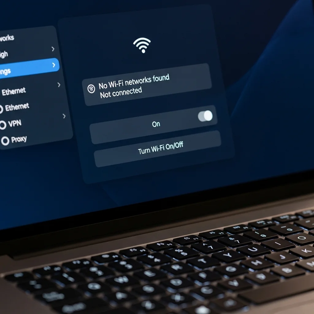 노트북 와이파이 목록이 사라졌을 때 가장 빠른 해결책