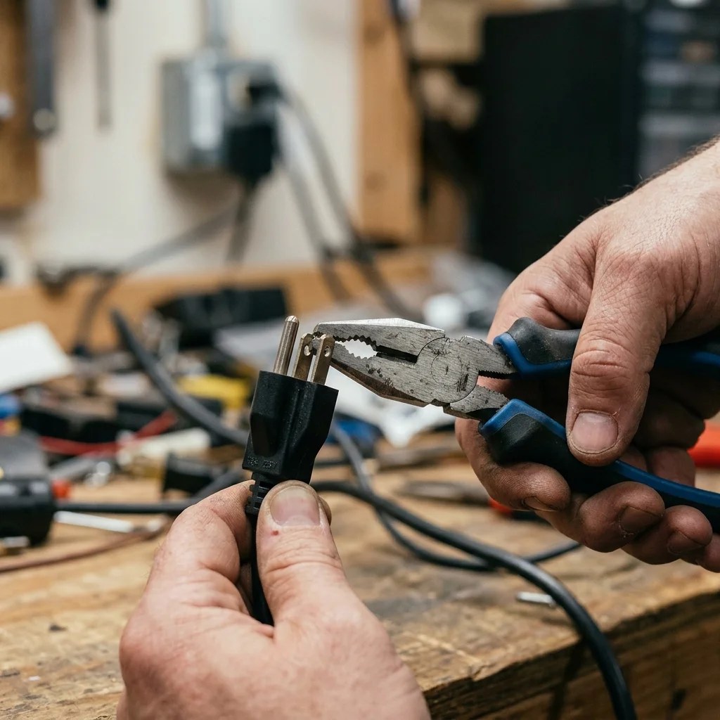 헐거워진 콘센트 플러그 스파크 방지! 펜치로 화재 예방하는 법