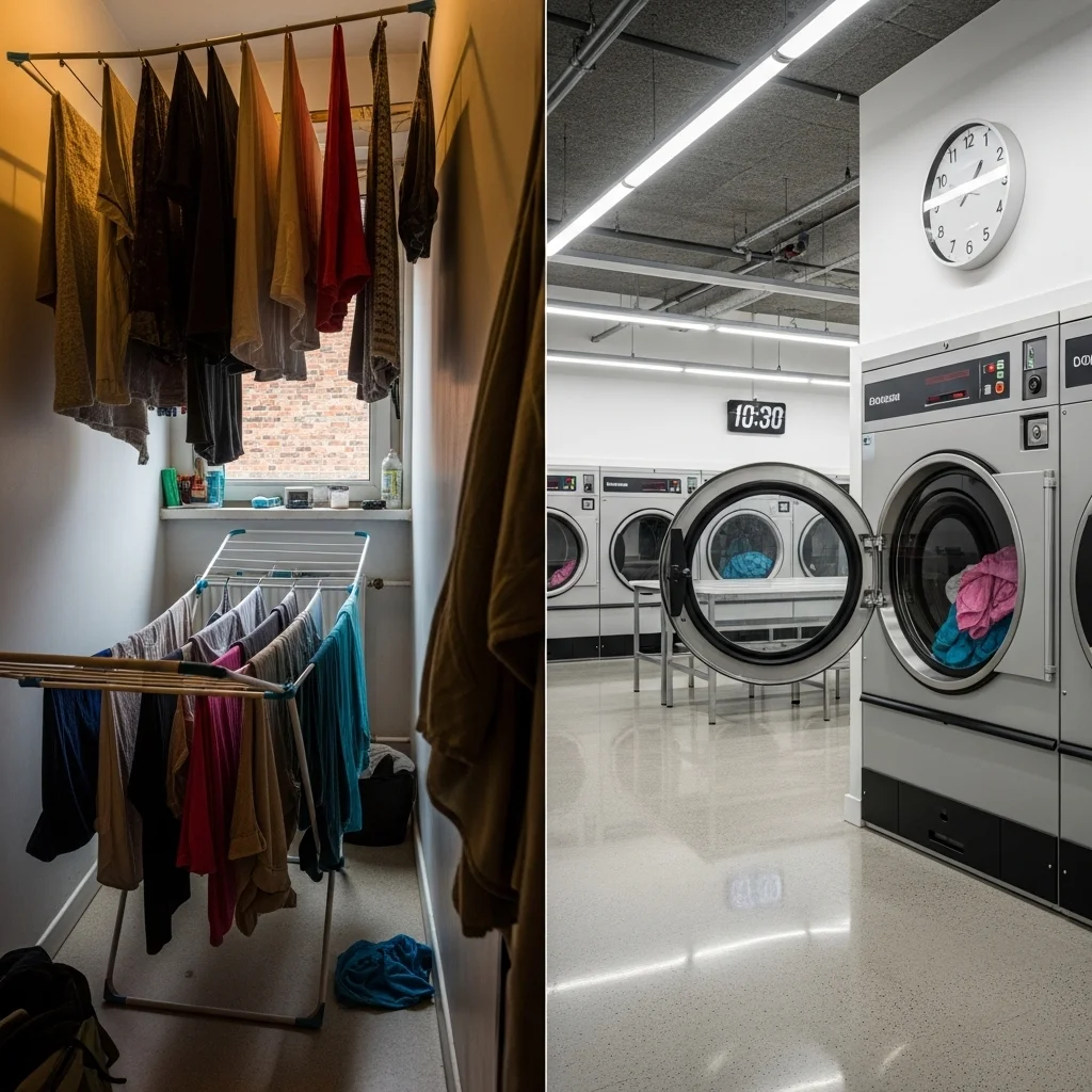 집 빨래 vs 코인세탁소 건조, 무엇이 다를까요?
