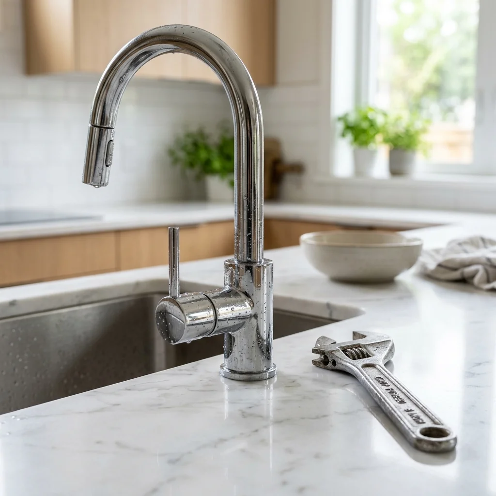 싱크대 수전 누수 해결법! 자취생도 몽키스패너 하나로 5분 만에 고치기