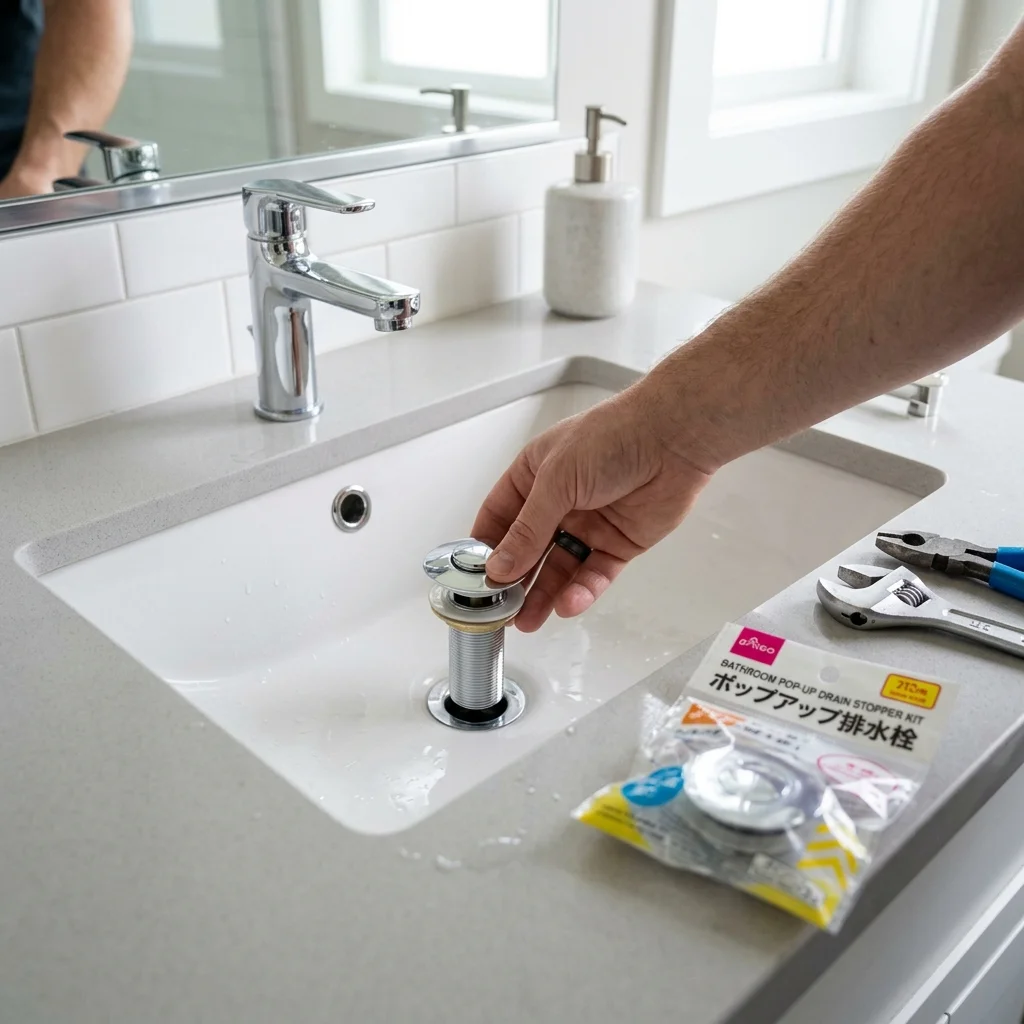 세면대 물마개 안 올라올 때? 다이소 5천원으로 10분 만에 셀프 교체하는 법