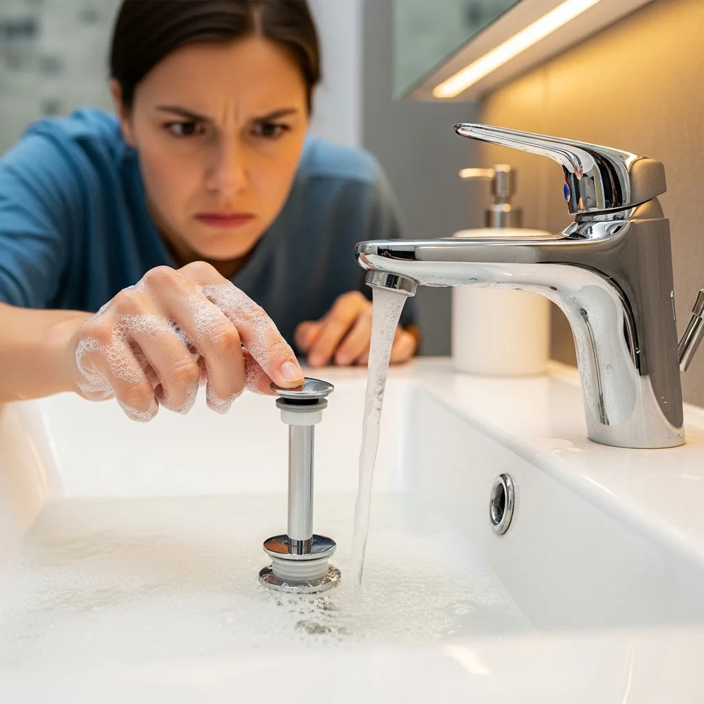 꽉 막힌 세면대 물마개, 기사 부르기 전에 이것부터 확인하세요