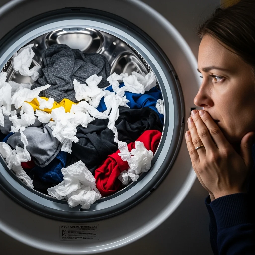 세탁기 열자마자 멘붕? 휴지 조각 1분 만에 해결하는 핵심 비법