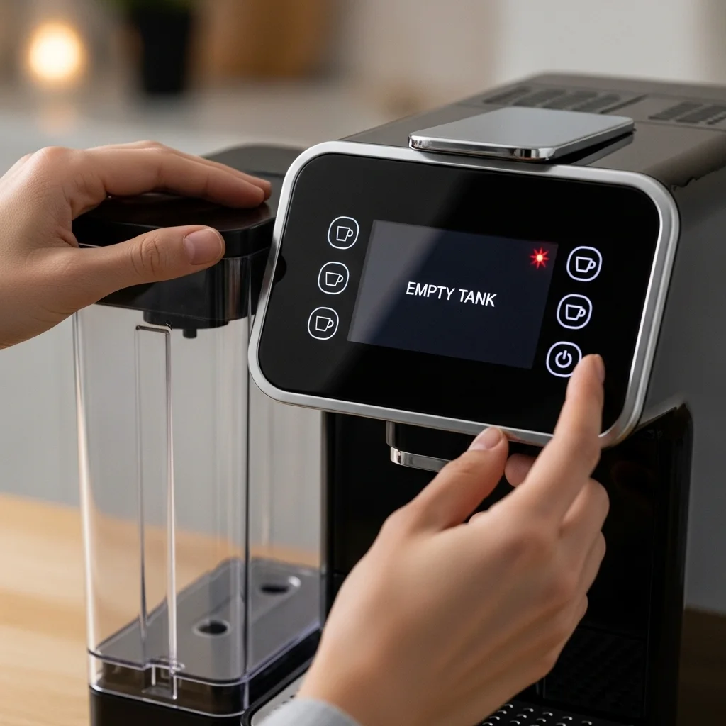 커피머신 소음만 나고 물이 안 나올 때, 5분 해결책