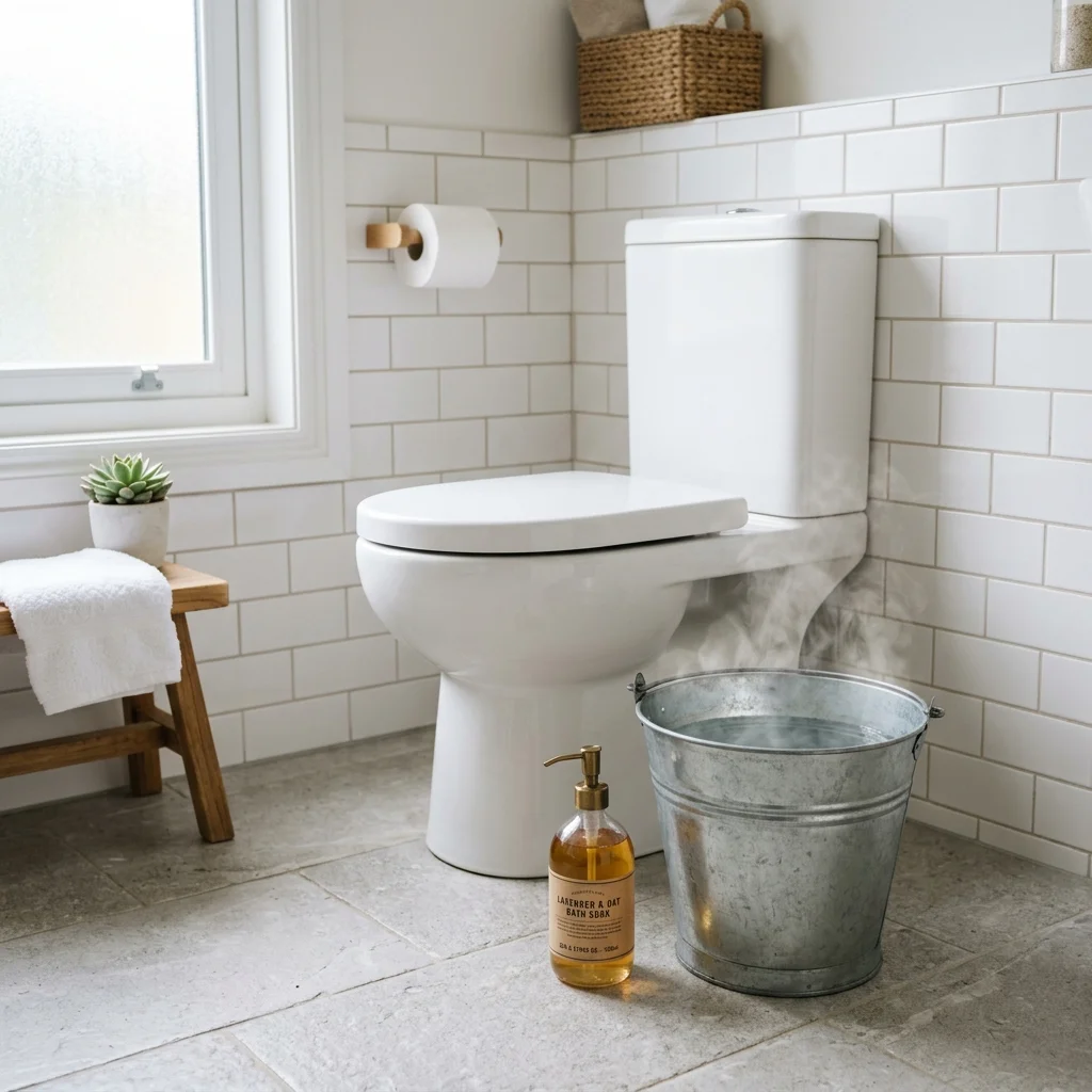 변기 막혔을 때 뚫어뻥 없이 샴푸와 뜨거운 물로 5분 해결 비법