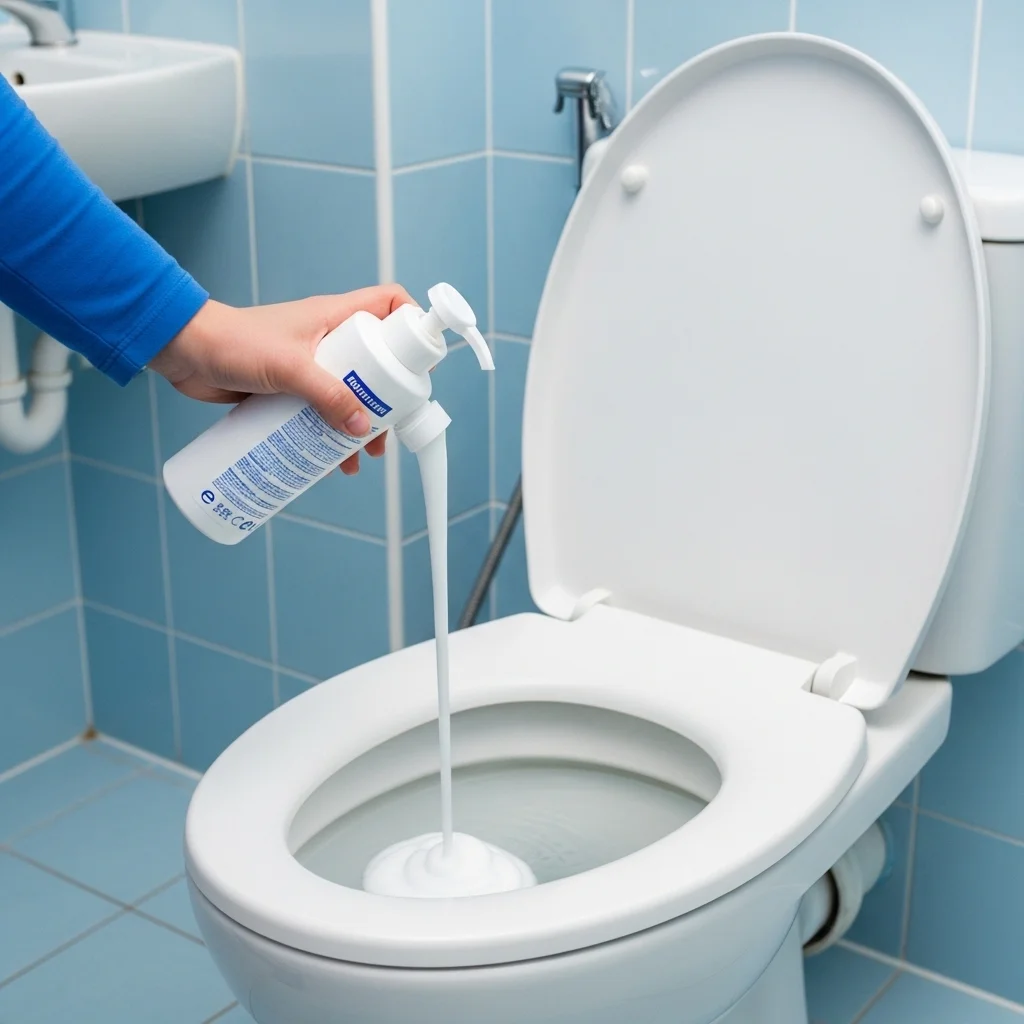 샴푸와 뜨거운 물로 변기 뚫는 3단계 가이드