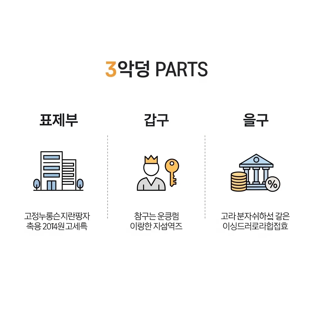 등기부등본 구조 한눈에 파악하기