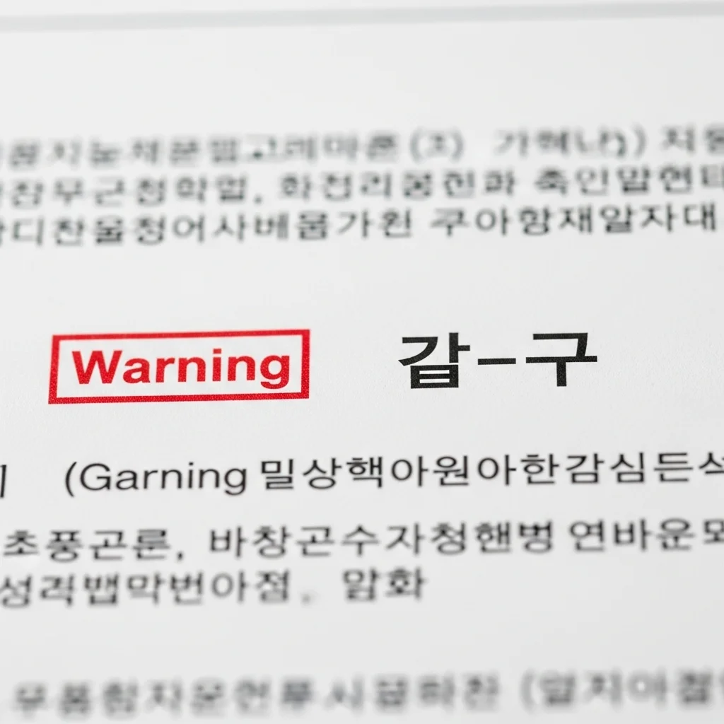갑구에서 찾아내야 할 3가지 위험 신호